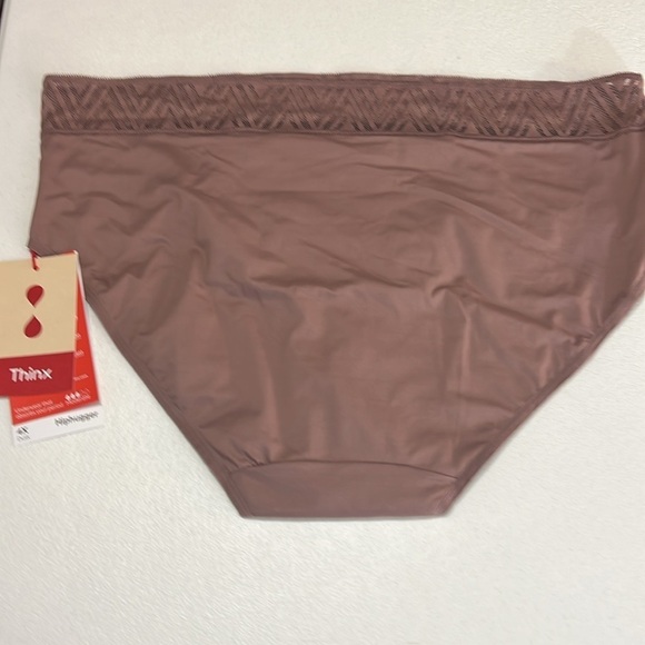 Thinx Hiphugger Sz 4X Period Underwear Bundle of 2 Dark Taupe NWT - Picture 3 of 9